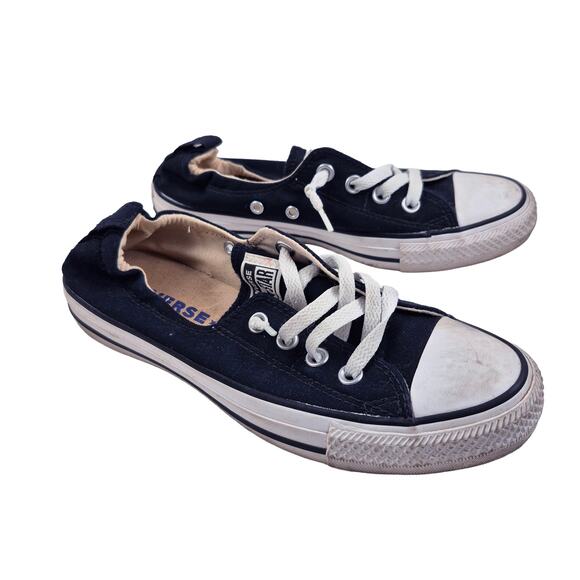 Converse Black Stretch Elastic Back Low Top Womens size 7.5 - Picture 4 of 8